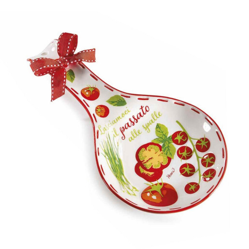 Set 2 suporturi linguri ceramica multicolora 12 x 24 H