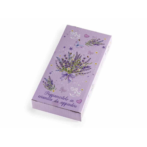 Set 2 suporturi linguri ceramica multicolora Provence cm 11,5 x 24,5 H