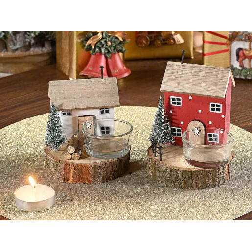 Set 2 candele Craciun 9x12 cm