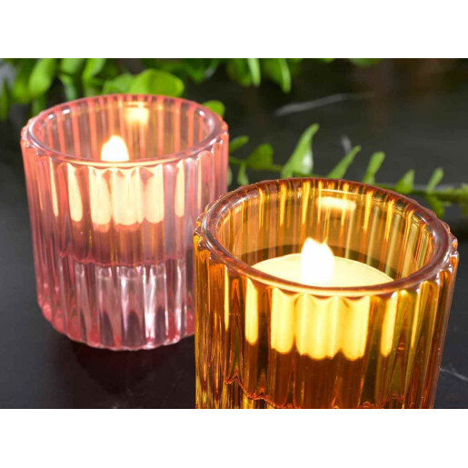 Set 12 candele sticla 5.5x6 cm