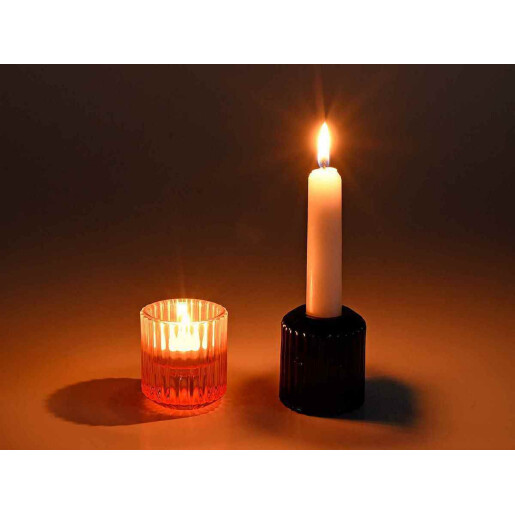 Set 12 candele sticla 5.5x6 cm