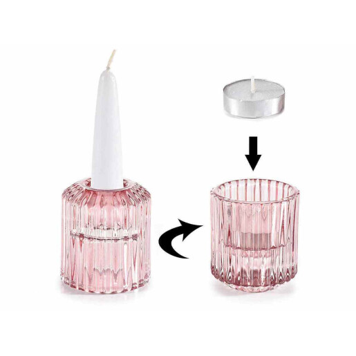 Set 9 candele sticla 5.5x6 cm
