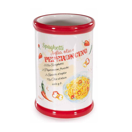 Borcan decorativ, depozitare ceramica multicolora Ø 8 cm x 12,5 H