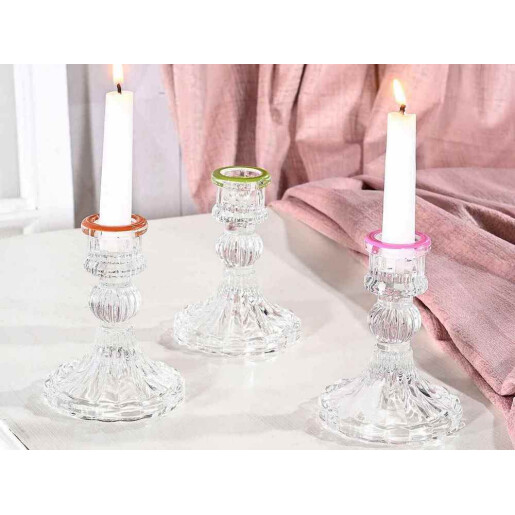 Set 3 sfesnice sticla 8x10.5 cm