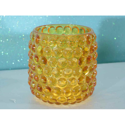 Set 4 candele sticla 8x8.5 cm