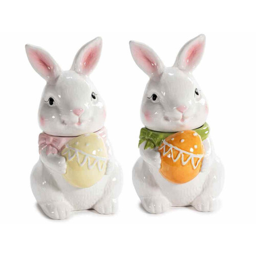 Set 2 borcane Paste ceramica multicolora cm 10,5 x 13 x 19 H