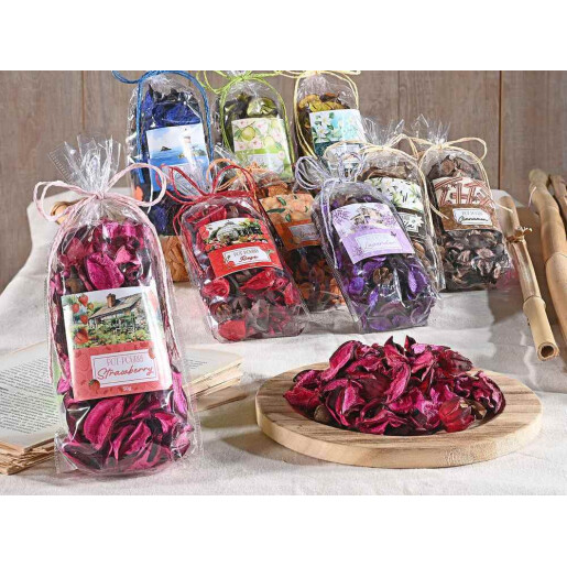 Set 9 pungi Potpourri multiarome cm 8 x 5 x 19 H, 450 gr