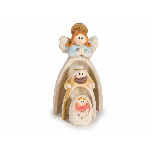 Figurine religioase polirasina multicolora cm 4,5 x 3 x 8 H