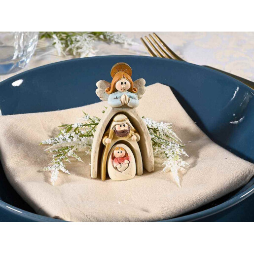 Figurine religioase polirasina multicolora cm 4,5 x 3 x 8 H