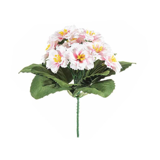 Buchet flori artificiale roz verde cm 20 H 