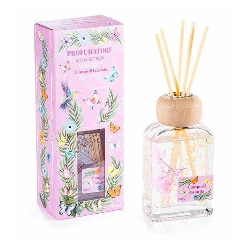 Parfum camera cu betisoare aroma Lavanda 7,5 x 5 x 19 H, 100 ml