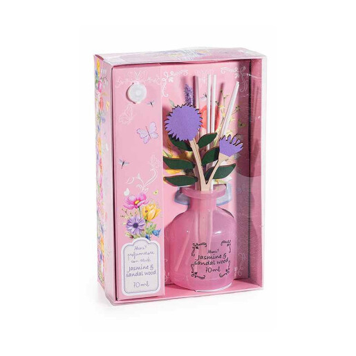 Parfum camera cu betisoare aroma Iasomie si Lemn Santal cm 13,5 x 6 x 20 H, 70 ml
