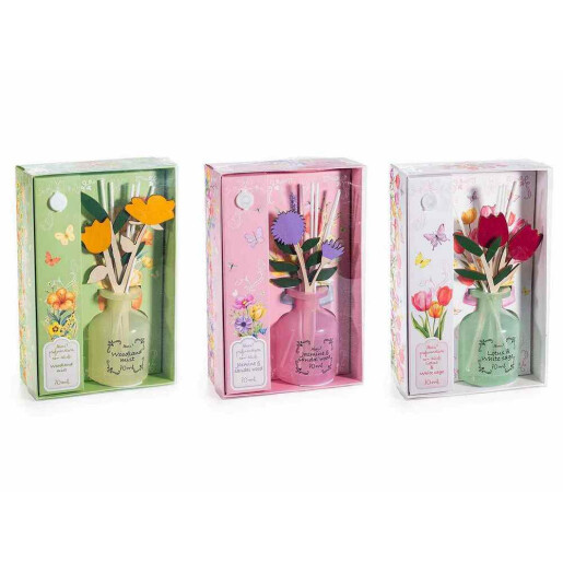 Set 3 parfumuri camera cu betisoare multiarome cm 13,5 x 6 x 20 H, 70 ml