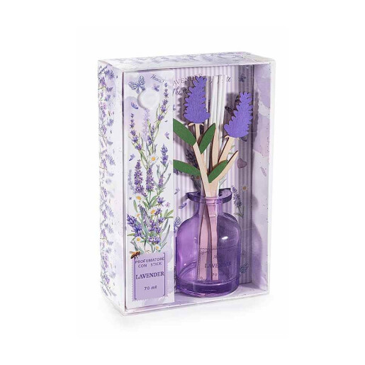 Parfum camera cu betisoare aroma Lavanda cm 13,5 x 6 x 20 H, 70 ml