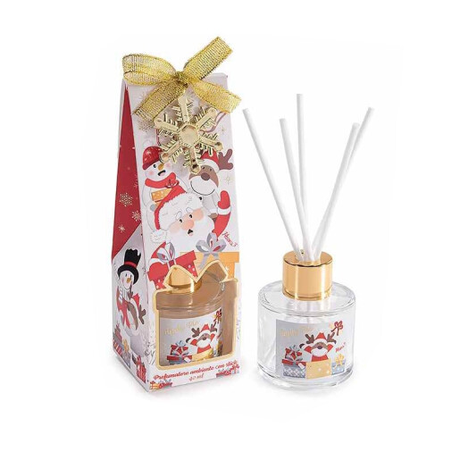 Parfum camera cu betisoare Craciun aroma Placinta Mere Ø 5 cm x 14.5 H, 40 ml
