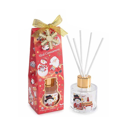 Parfum camera cu betisoare Craciun aroma Scortisoara Rosie Ø 5 cm x 14.5 H, 40 ml