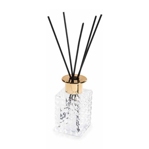 Set 2 parfumuri camera cu betisoare aroma Vanilie, Chihlimbar si Lemn Santal 6,5 x 6,5 x 24 H, 120 ml