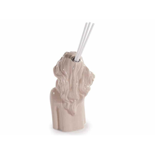 Difuzor parfum cu betisoare portelan maro cm 7x5,5x19 H