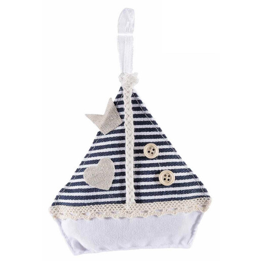 Set 2 barcute textil cu granule parfumate aroma Ocean cm 13 x 13 H