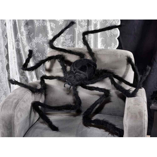 Paianjen Halloween textil negru cm 120 x 120 H