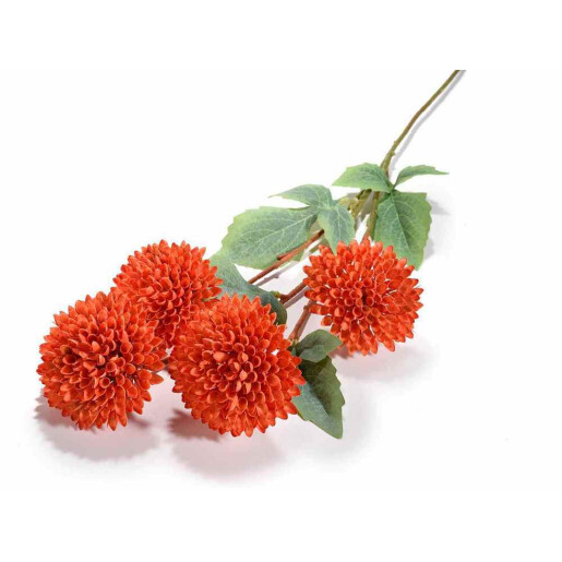 Dalia artificiala rosie verde 72 cm