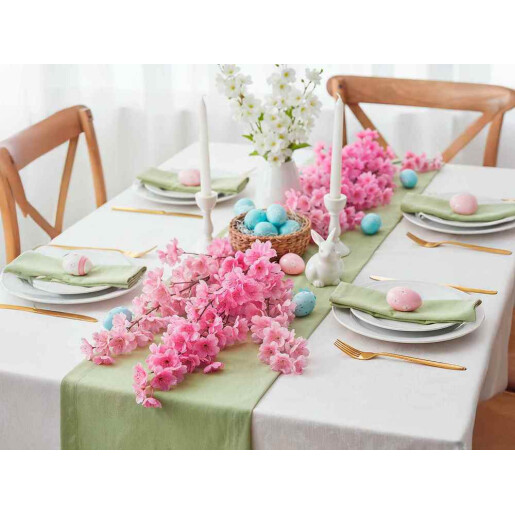 Set 2 flori artificiale Cires roz 98 cm