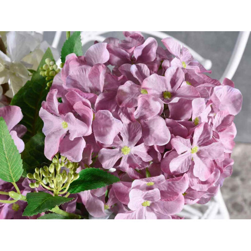 Set 8 Hortensii artificiale multicolore 88 cm