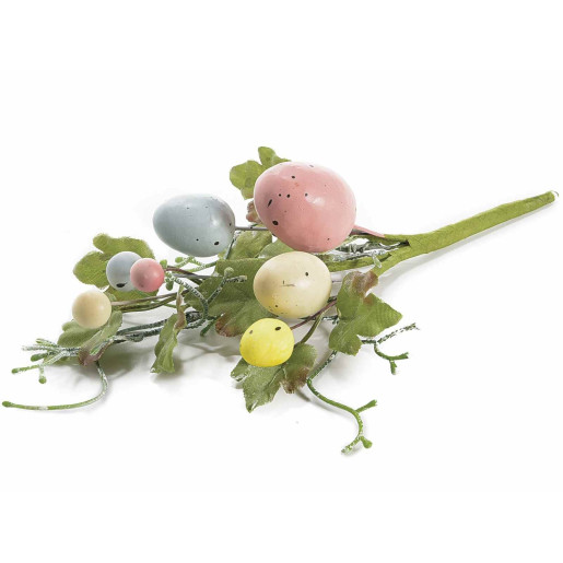 Crenguta decorativa cu oua Paste 19 cm