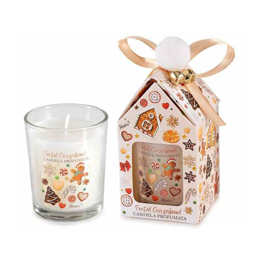 Lumanare parfumata Craciun aroma Turta Dulce cm 5,5 x 5,5 x 11,5 H