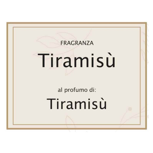 Lumanare parfumata Craciun aroma Tiramisu cm 5,5 x 5,5 x 11,5 H