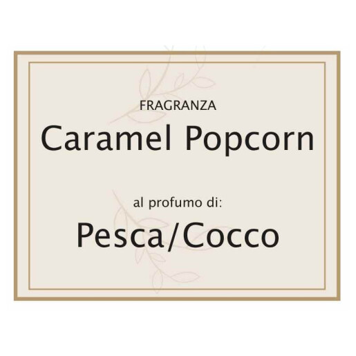 Lumanare parfumata Craciun aroma Piersica si Nuca Cocos cm 5,5 x 5,5 x 11,5 H