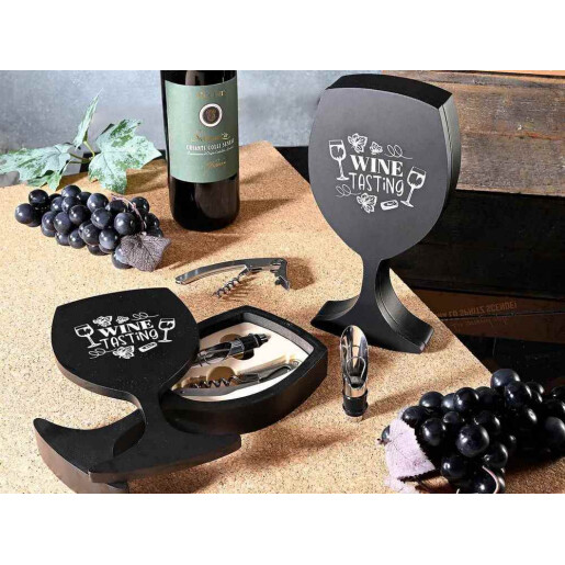 Set cadou, 2 ustensile pentru vin 11,5 x 22,5 x 3,5 H