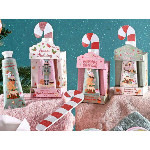 Set 3 cutii cadou Craciun 6.5x4.5x15 cm