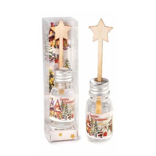 Parfum camera cu betisor aroma Iasomie si Lemn Santal Ø2,5x6H, 12 cm, 10 ml