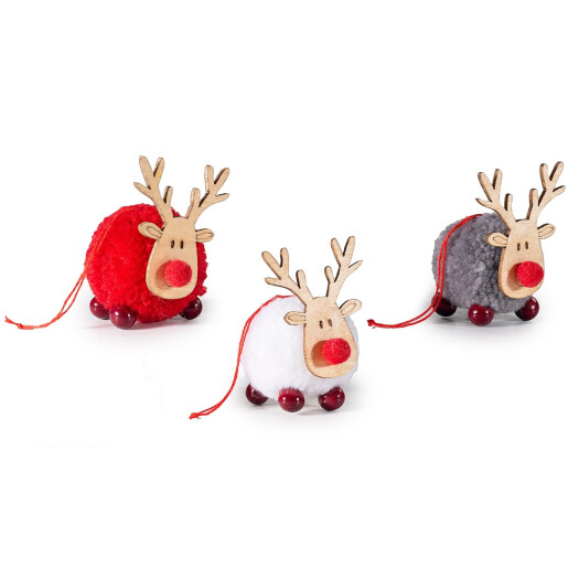 Set 18 ornamente brad Reni 4x5x6 cm