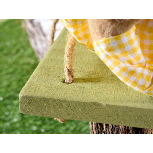 Set 2 etajere lemn verde 40x28x1.5 cm, 33x26x1.5 cm