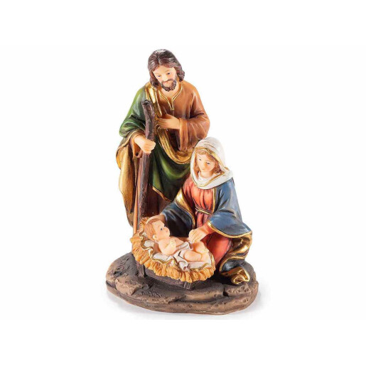 Figurina Nasterea Domnului polirasina multicolora 8x6x13.5 cm