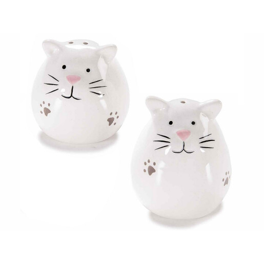 Set solinita pipernita ceramica multicolora Ø 5,5 cm x 7 H, Ø 5,5 x 5,5 H