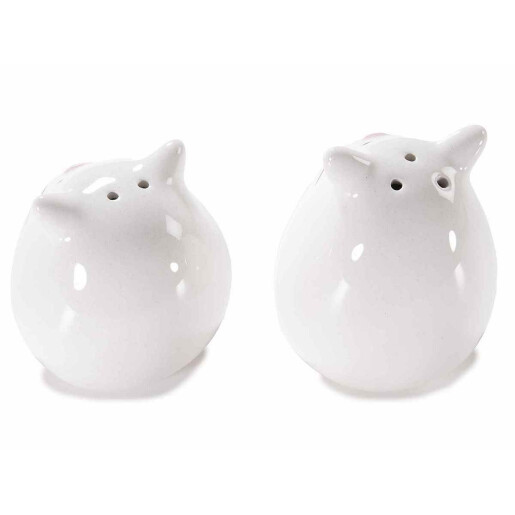 Set solinita pipernita ceramica multicolora Ø 5,5 cm x 7 H, Ø 5,5 x 5,5 H