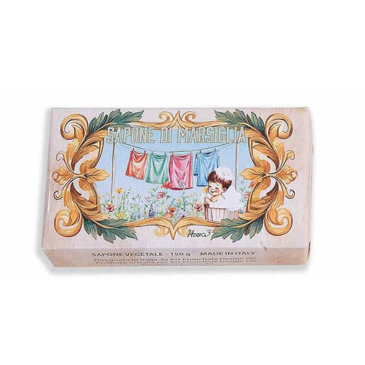 Set 5 sapunuri vegetale fara coloranti aroma Marseille 10 x 6 x 3 H, 150 gr