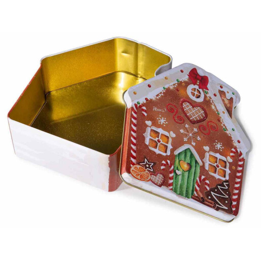 Cutie decor Craciun metal multicolor 15x17x6 cm