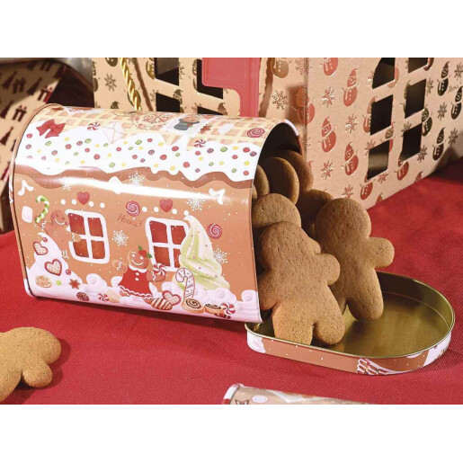 Set 2 cutii postale Craciun metal multicolor 15.5x9.5x11.5 cm, 8x13x9.5 cm
