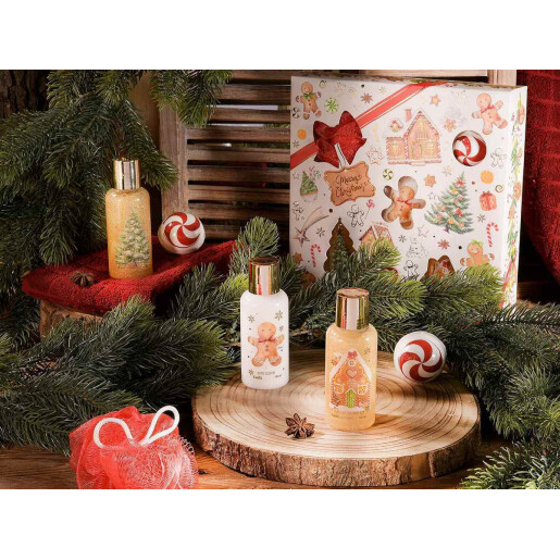 Set cosmetice cadou Craciun cm 23,5x4,5x25,5 H