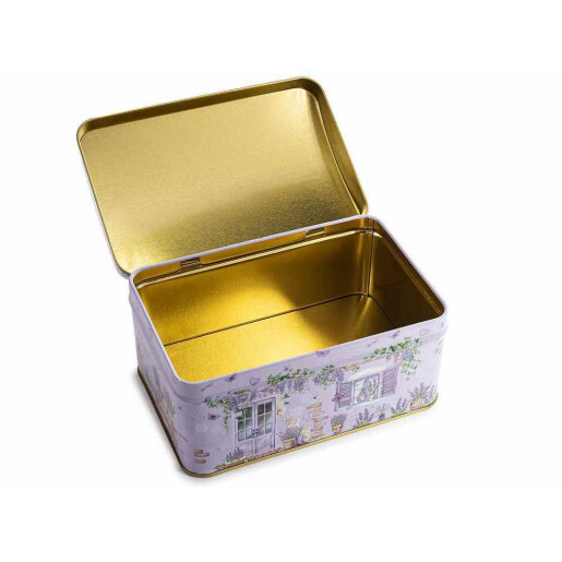 Set 6 cutii depozitare, multicolore metal Lavanda 15,5 x 10 x 8 H, 13 x 8 x 6,5 H