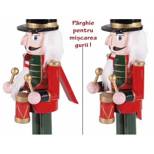 Set 4 figurine Spargatorul de Nuci lemn multicolor 8.5x8x31 cm
