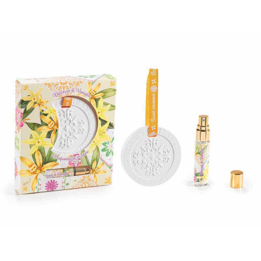 Set 4 difuzoare din ipsos suspendabile cu 4 arome parfum 4 x 5 ml
