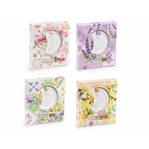 Set 4 difuzoare din ipsos suspendabile cu 4 arome parfum 4 x 5 ml