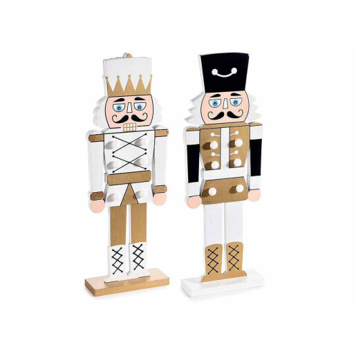 Set 2 figurine cu led Spargatorul de Nuci lemn 10x4x29.5 cm