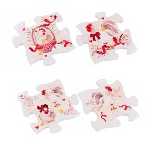 Set 24 suporturi pahare ceramica 11x11 cm