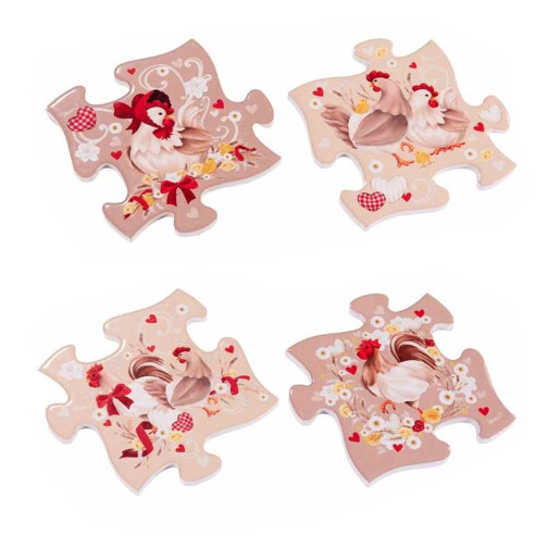 Set 24 suporturi pahare ceramica 11x11 cm